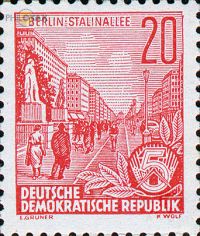 Briefmarke Ddr Berlin Stalinallee